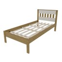 Ver imagem 3 de Cama de Solteiro CM8006 para Colchão de 88cm Bege/Amêndoa/Branco