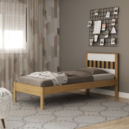 Cama de Solteiro CM8006 Para Colchão de 88cm - 3