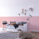 Ver imagem 1 de Adesivo Decorativo Meia Parede Infantil Rosa - 110x60cm