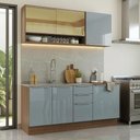 Ver imagem 1 de Armário de Cozinha Compacta 180 X 60 cm Rustic/Cinza Lux Madesa 05