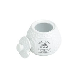 Acucareiro Ceramica C/tampa Sweet Home Branco Wolff 300ml - 3