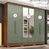 Quarto Modulado 100% MDF 3 Peças 6 Portas 3 Gavetas com Espelhos Smart Plus Espresso Móveis - 3