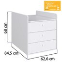 Ver mais imagens de Berço Mini Cama Multifuncional Cama Auxiliar Bb690 Branco Comm