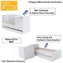 Ver imagem 3 de Berço Mini Cama Multifuncional Cama Auxiliar Bb690 Branco Comm