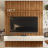 Painel Ripado Placa TV 80 Projetta 265x200 Cinamo Mell Off White MBL - 3