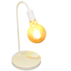 Abajur Branco Conforto Visual Leitura Minimalista Decoração