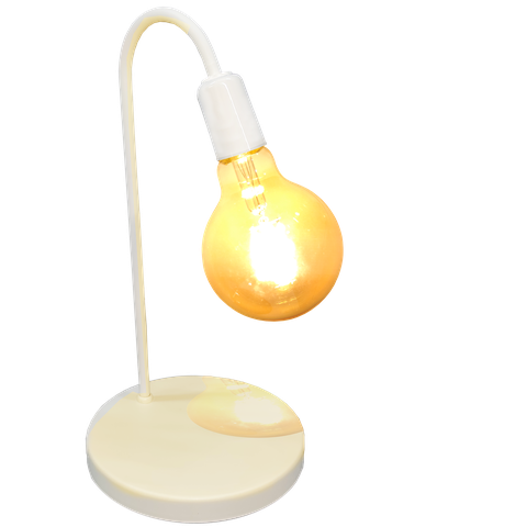 Abajur Branco Conforto Visual Leitura Minimalista Decoração