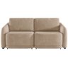 Sofá Cama para Sala de Estar 2 Lugares 196cm Montserrat K01 Veludo Bege - Lyam Decor - 3
