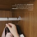 Ver imagem 7 de Guarda-Roupa Casal 6 Portas 6 Gavetas com Pés 100% MDF Órion Plus Off White/Cinamomo/Off-White