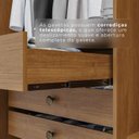 Ver mais imagens de Guarda-Roupa Casal 6 Portas 6 Gavetas com Pés 100% MDF Órion Plus Off White/Cinamomo/Off-White
