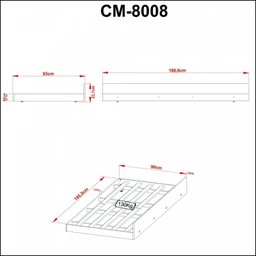 Cama Auxiliar Solteiro CM8008  - 5