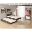 Ver imagem 3 de Cama Auxiliar Solteiro CM8008 Marrom/Nogal