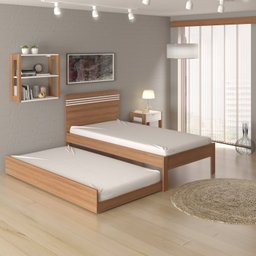 Cama Auxiliar Solteiro  - 3