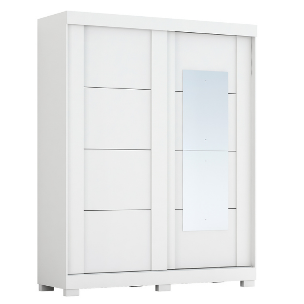 Guarda Roupa C/espelho Helena 2pts Branco Acp Móveis 100%mdf