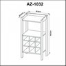 Adega para 9 Garrafas com Suporte para Taças AZ1032 - 4