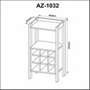 Ver imagem 4 de Adega para 9 Garrafas com Suporte para Taças AZ1032