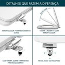 Ver imagem 5 de Tampa De Vaso Com Amortecedor Convencional Oval Branco