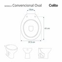 Ver imagem 6 de Tampa De Vaso Com Amortecedor Convencional Oval Branco