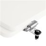 Tampa De Vaso Com Amortecedor Convencional Oval Branco - 3