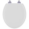 Tampa De Vaso Com Amortecedor Convencional Oval Branco - 1