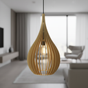 Ver imagem 5 de Lustre Pendente para Sala Pé Direito Duplo Sp-Drop Marfim