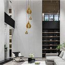 Ver imagem 4 de Lustre Pendente para Sala Pé Direito Duplo Sp-drop Marfim