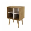 Ver imagem 5 de Mesa de Apoio Lateral 4 Nichos E1720 Bege