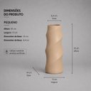 Ver imagem 3 de Vaso Contorno Pequeno Decorativo de Cerâmica para Sala e Mesa Dunas