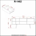 Ver imagem 6 de Rack para TV até 65 Polegadas 136cm 1 Gaveta 7 Nichos R1462