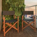Ver imagem 4 de Cadeira para Jardim Estilo Diretor de Cinema Madeira Marrom