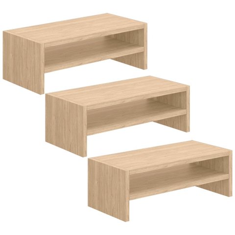 Kit 03 Suportes Para Monitor Stand Home Office Lap 63 cm L03 Amadeirado - Lyam Lyam Decor