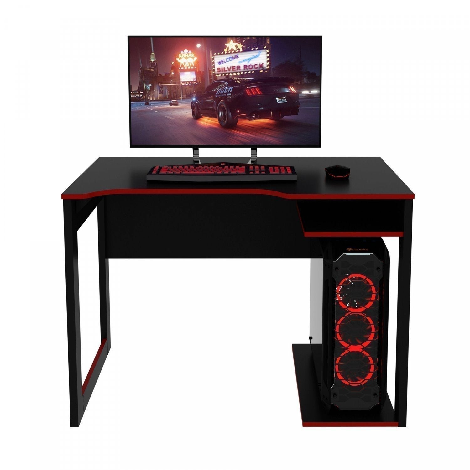 Mesa Gamer Escrivaninha 105cm Tecno Mobili - 7