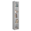 Ver imagem 1 de Estante Livreiro Organizador Multiuso Janaína 5 Nichos Branco - Desk Design