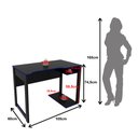 Ver imagem 6 de Mesa Gamer 105cm com 1 Prateleira e Porta CPU ME4161