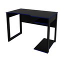 Ver imagem 5 de Mesa Gamer com e Porta Cpu ME4161 1 Prateleira 105cm Preto e Azul