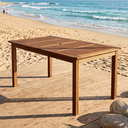 Ver imagem 1 de Mesa para Jardim Madeira Maciça Retangular West Marrom