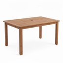 Ver imagem 2 de Mesa de Madeira Maciça 6 Lugares para Jardim e Varanda Marrom West 150 x 90cm