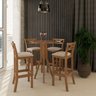 Conjunto Bistrô 1 Mesa 4 Banquetas Copacabana Ccs Interiores - 1