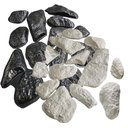 Ver imagem 1 de Kit 12 Moldes Forma Abs Pedra Moledo Cimento Rústico Xmoldes