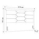 Ver imagem 7 de Cabeceira Cama Box Casal King 195cm Texas P02 Linho Cinza Escuro - Mpozenato