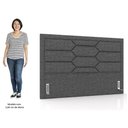 Ver imagem 3 de Cabeceira Cama Box Casal King 195cm Texas P02 Linho Cinza Escuro - Mpozenato