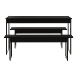 Mesa De Jantar Com 2 Bancos Estilo Industrial - 3