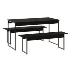 Mesa De Jantar Com 2 Bancos Estilo Industrial - 2