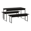 Ver imagem 2 de Mesa De Jantar Com 2 Bancos Estilo Industrial