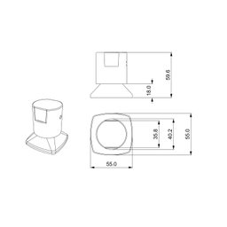 Acabamento para Registro C44 Água Quente e Fria Of8150 Ducon Metais - 2