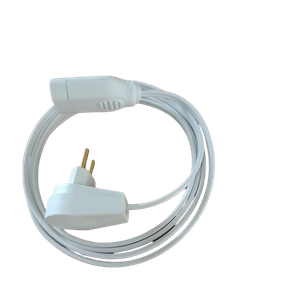 Extensão Mista 2 Metros Br Fio 2,5mm Macho 10a Femea 20a Cod.988 Sili Racrafi