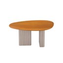 Ver imagem 6 de Conjunto Sala de Jantar Tampo Orgânico MDF 135cm com 4 Cadeiras Isis Bege/Off White/Cinamomo/Chumbo