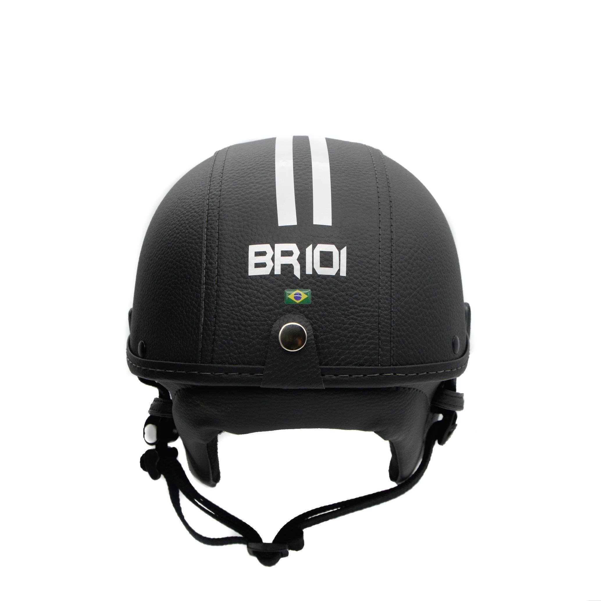 Capacete Coquinho Br 101 Preto Cristal G - Scooter/bike - 2