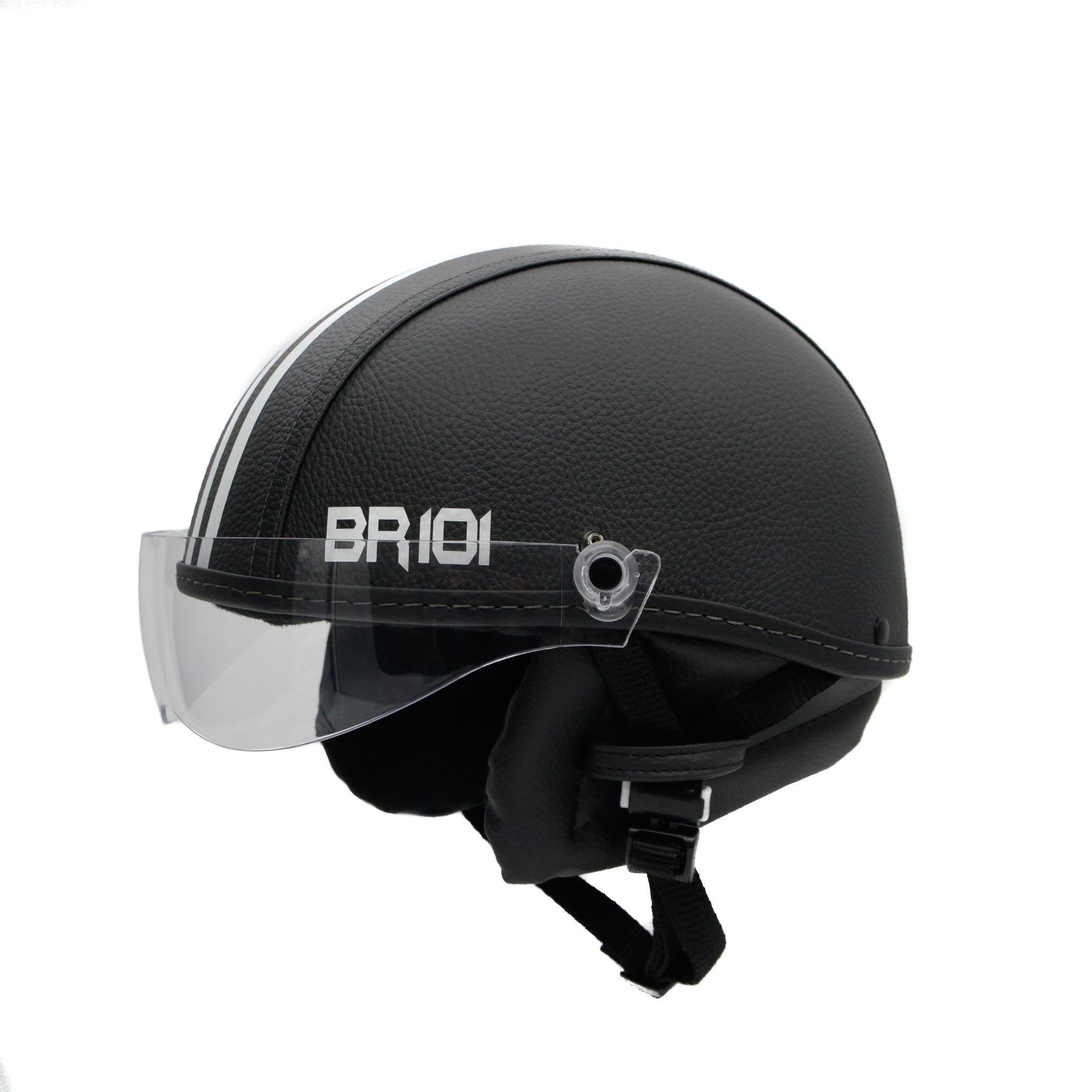 Capacete Coquinho Br 101 Preto Cristal G - Scooter/bike