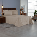 Ver imagem 6 de Kit Cobre Leito King Comfort 3 Peças Microfibra Matelado: Cáqui